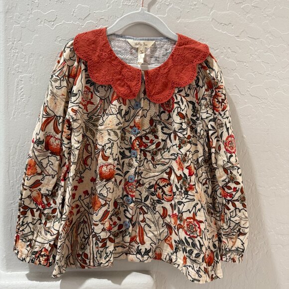 Matilda Jane Heart to Heart Meadow Brook Blouse, Peter Pan collar, size 8 - Picture 12 of 12